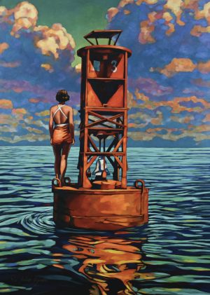 Miles HYMAN • "Sémaphore3" Estampe pigmentaire numérotée, signée 15ex