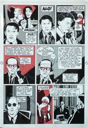 Montellier . Andy gang et le tueur de la Marne, page 31 - Planche originale couleur 1980
