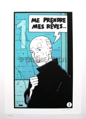 MONTELLIER . Sérigraphie "Me Prendre mes Rêves"
