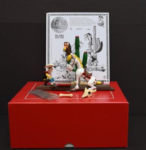 MORRIS -LUCKY LUKE-PIXI - "Lucky Luke et Jolly Jumper partie d'échecs" Certificat signé!