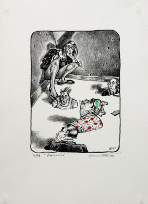 NICOLLET . Lithographie " Copropriété " N°&S 99 ex