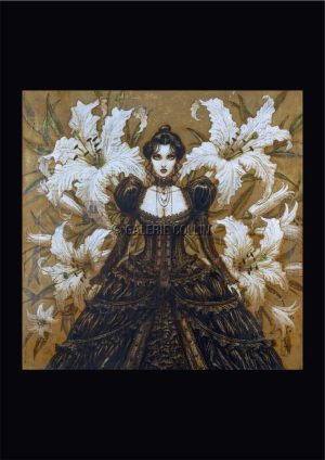 Olivier Ledroit • Affiche "Les fleurs du mal" signée