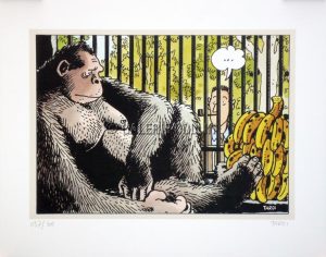 TARDI • " LA DEBAUCHE " Affiche rare numérotée et signée