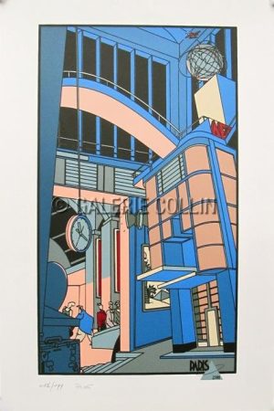 POIZAT . Sérigraphie - "Paris, 23h18"