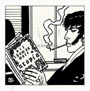 Hugo PRATT • Corto «Utopia» • Sérigraphie limitée, numérotée • Album «Sibérie»