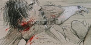 Enki BILAL • "Ô DIEU, J'AI DANS L'ÂME..." Affiche poster édition d’Art issue de «Julia & Roem»