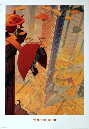 SCHUITEN . Affiche Édition d'art - "Vol de Jour"