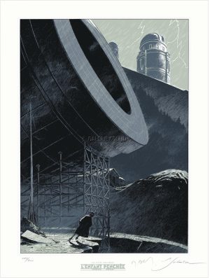 SCHUITEN .Sérigraphie.Les Cités Obscures - L'enfant penchée N° &S 100ex.