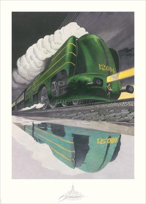 Schuiten . Affiche édition d'art " Type 12 de nuit"
