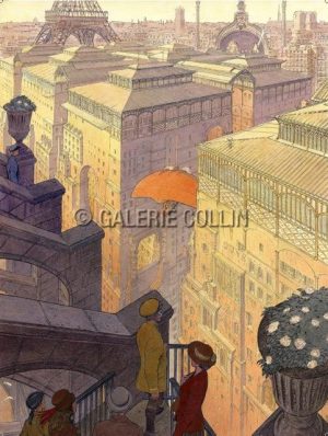 François SCHUITEN • "PARIS, LES HALLES, LE JOUR" Affiche édition d'Art