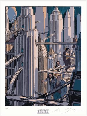 SCHUITEN • Sérigraphie "Les Cités Obscures" Brüsel N° & S 100ex.