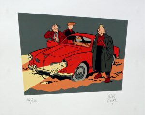 Serge Clerc . sérigraphie . " Freddy Lombard" numérotée signée 222 ex
