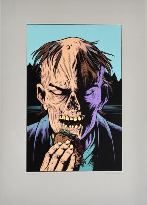 Charles Burns • Sérigraphie "Black-Hole" numérotée , signée limitée