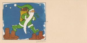STANISLAS . Carte de voeux signée . "Noël"