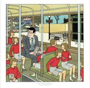 SWARTE • "Zazie dans le metro - Raymond Queneau " Estampe numérotée signée 100ex.