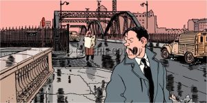 Tardi "Nestor Burma 13e arr.  de Paris" Affiche édition d'art