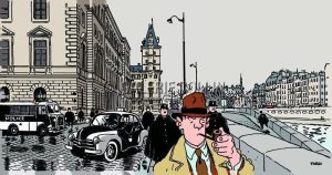 Tardi "Nestor Burma 1er arr.  de Paris" Affiche édition d'art
