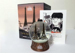 TARDI • Boule de neige "Avril un monde truqué" + justificatif n° & signé par Tardi 200ex..
