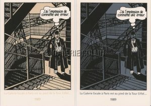 TARDI .  en Sérigraphie - "Le Démon de la Tour Eiffel"