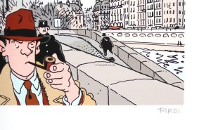 Tardi "Nestor Burma 1er arr. de Paris" Estampe pigmentaire n° et signée 50 ex