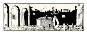 Hugo PRATT • Sérigraphie "Théâtre et les chats" numérotée et limitée • Album "Fable de Venise"