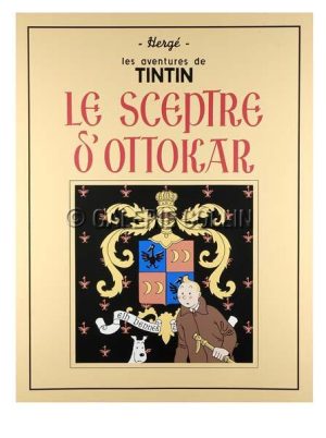 TINTIN . SERIGRAPHIE - Couverture  le SCEPTRE d' OTTOKAR