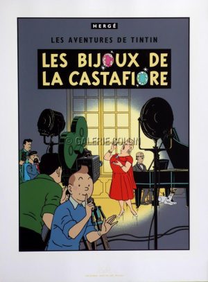 HÉRGÉ .TINTIN . SÉRIGRAPHIE - " LES BIJOUX DE LA CASTAFIORE "