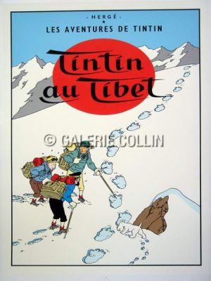 HERGÉ • TINTIN - SERIGRAPHIE " TINTIN AU TIBET "