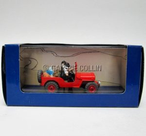 Hergé . En voiture Tintin ! - "La  Jeep Rouge (Dupondt) de L'Or Noir"